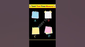 Memory 🤯Test #part 53| Riddles And Puzzles For Iq Test | #shorts 2023