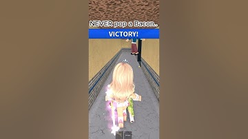 Never Pop A Bacon In Mm2 on Roblox. || #shorts #Mm2 #roblox #murdermystery2 😱