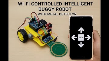 HVS-3367. WI-FI Controlled Intelligent Buggy Robot with metal detector.