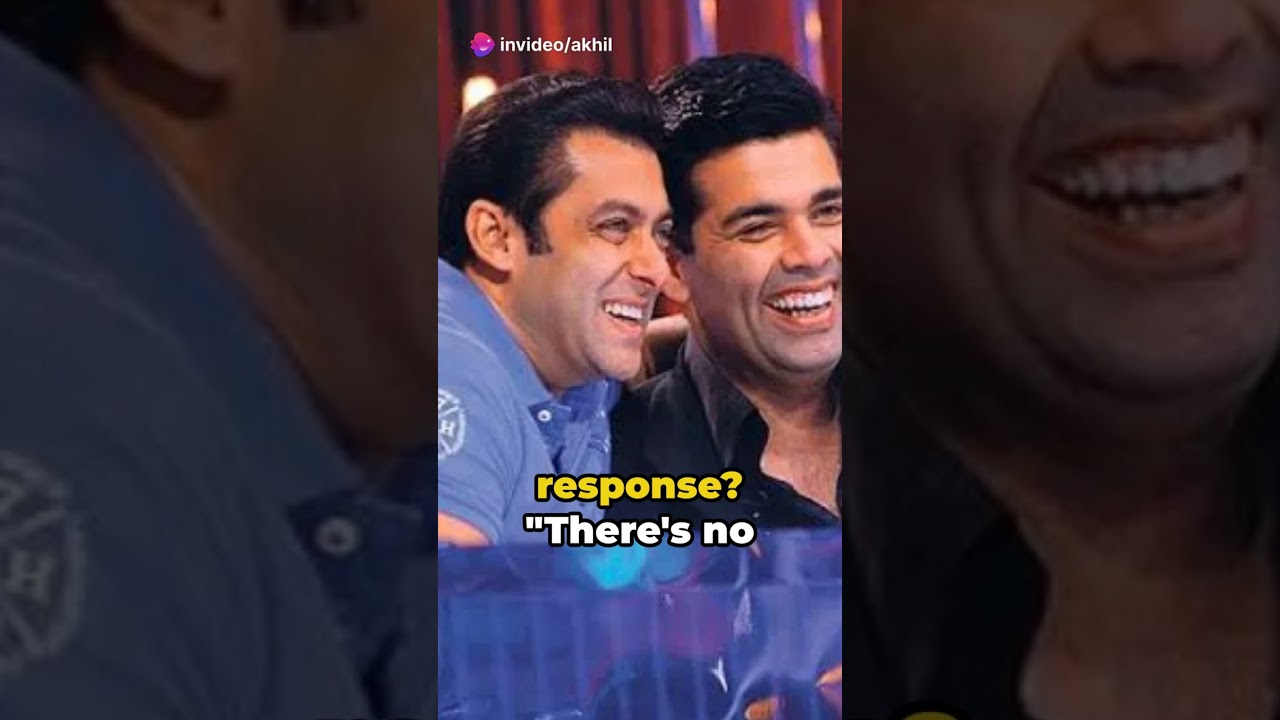 Salman Khan's Epic Response Shocks Karan Johar During 'Gay Encounter' Question.