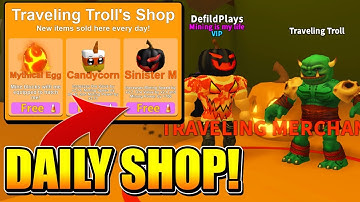DAILY SHOP UPDATE GIVES INSANE ITEMS IN ROBLOX MINING SIMULATOR!