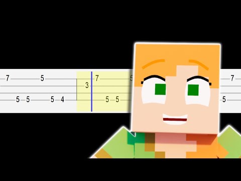 ANGRY ALEX [VERSION A] Minecraft Animation Music Video (Easy Ukulele Tabs Tutorial)