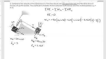 Dynamics Work Energy Example 2