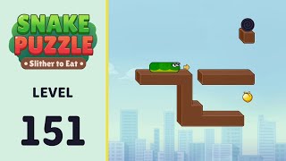Snake Puzzle: Slither to Eat Level 151 | Every Puzzle Solved! 🎯