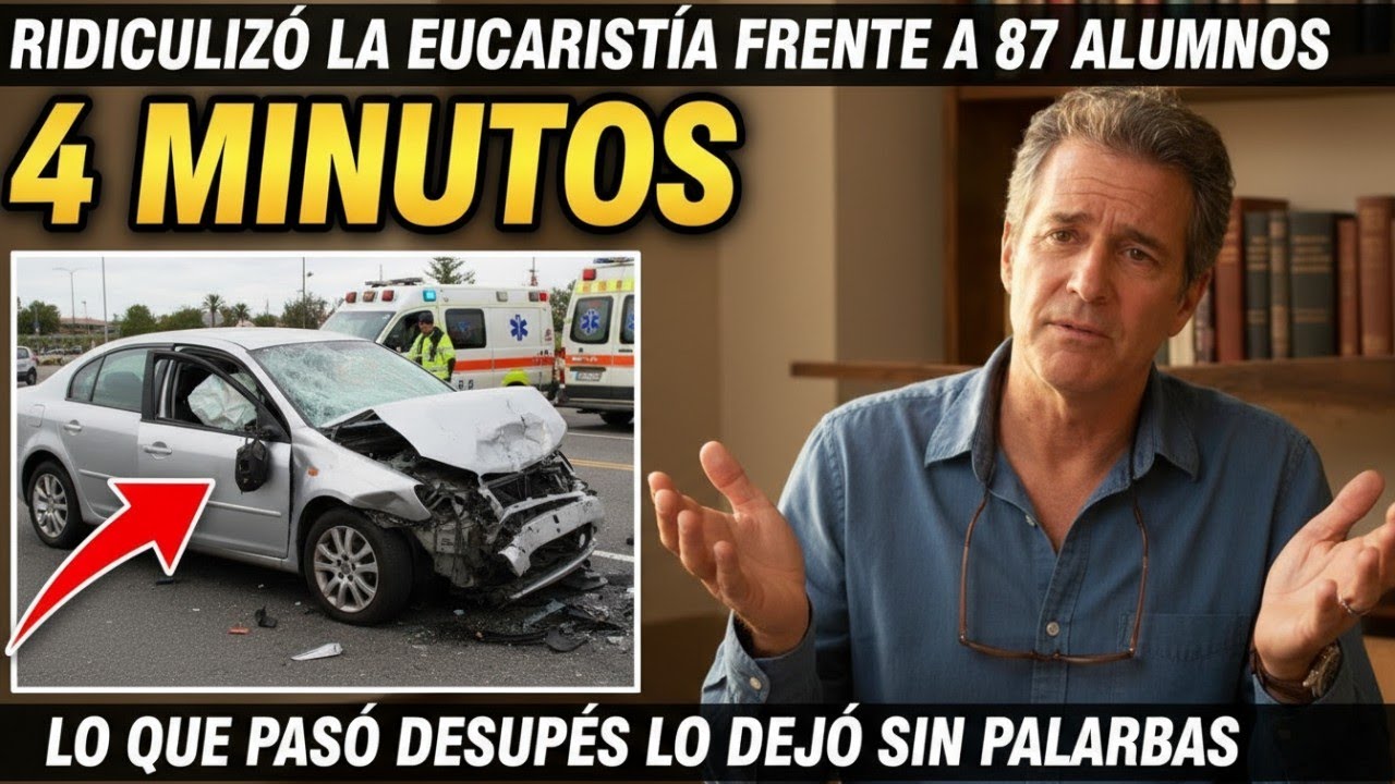 Profesor ateo humilló a un alumno por hablar de la Santa Eucaristía… y 4 minutos después todo cambió