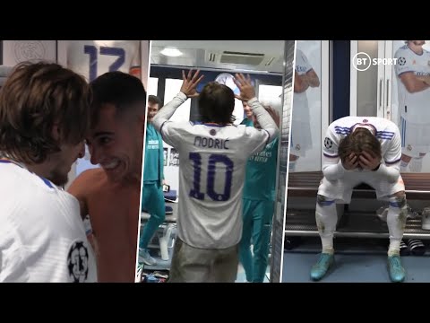 Pure passion! Luka Modric&rsquo;s wild dressing room celebrations after Real Madrid knock PSG out!