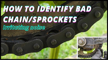 Chain sprocket sound problem noise | When to change motorcycle chain sprocket