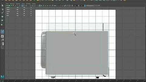 Microwave Oven Countertop Maya modeling