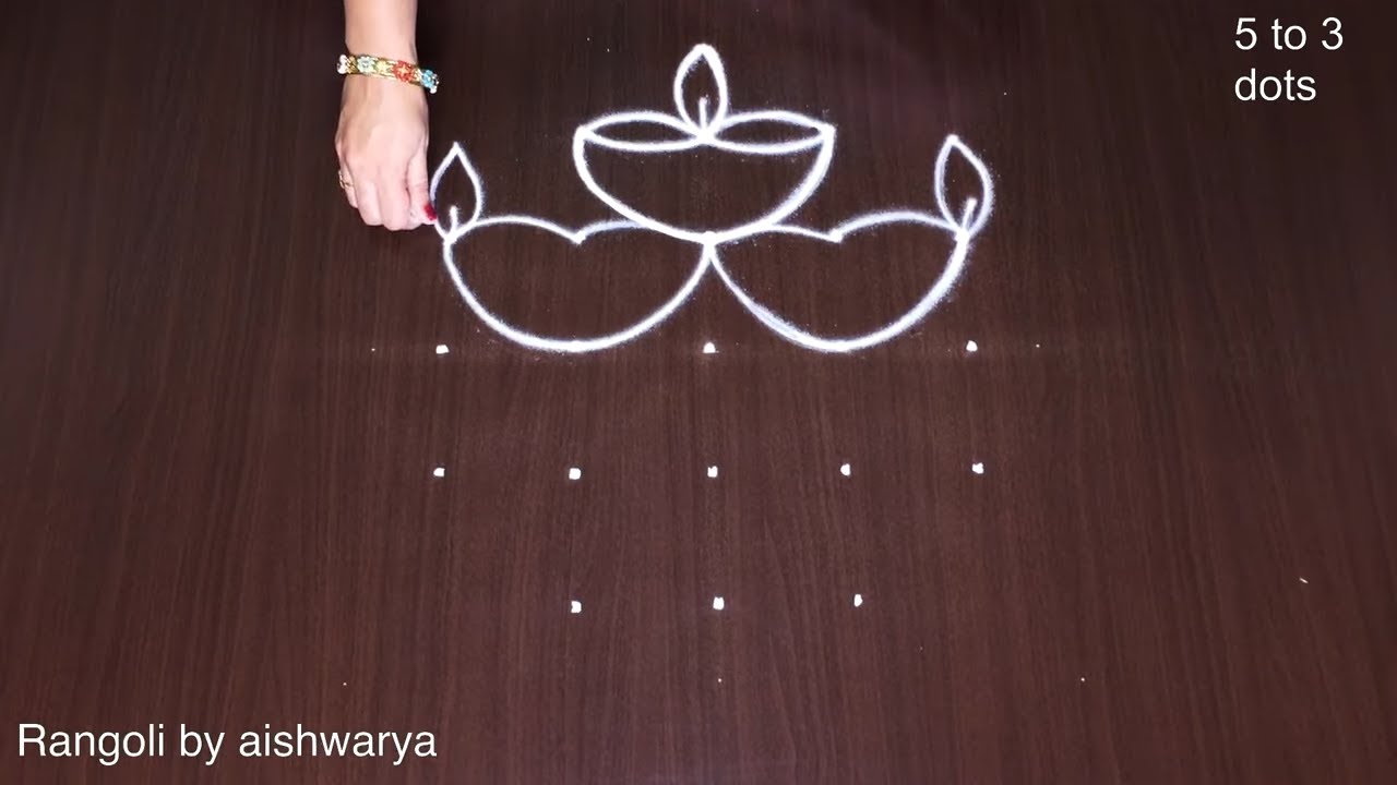 Simple Rangoli Designs for Diwali