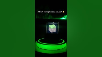 Animated cube of nostalgia #nostalgia #minecraft #hologram #setup #cube #3d