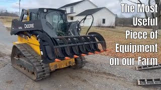 Breaking Ground with the New John Deere 325G Skid Steer and Rescuing a Wild Deer