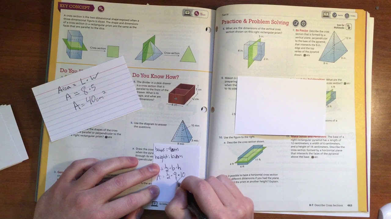 Finding cross sections - YouTube