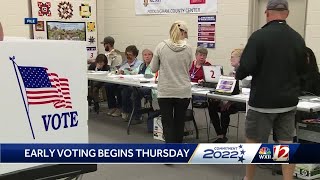 Early voting begins Oct 20