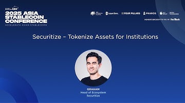 Tokenize Assets for Institutions | Graham Ferguson (Securitize) | ASC 2025