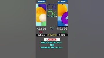 Samsung Galaxy A52 5G vs Samsung Galaxy M52 5G |#shorts