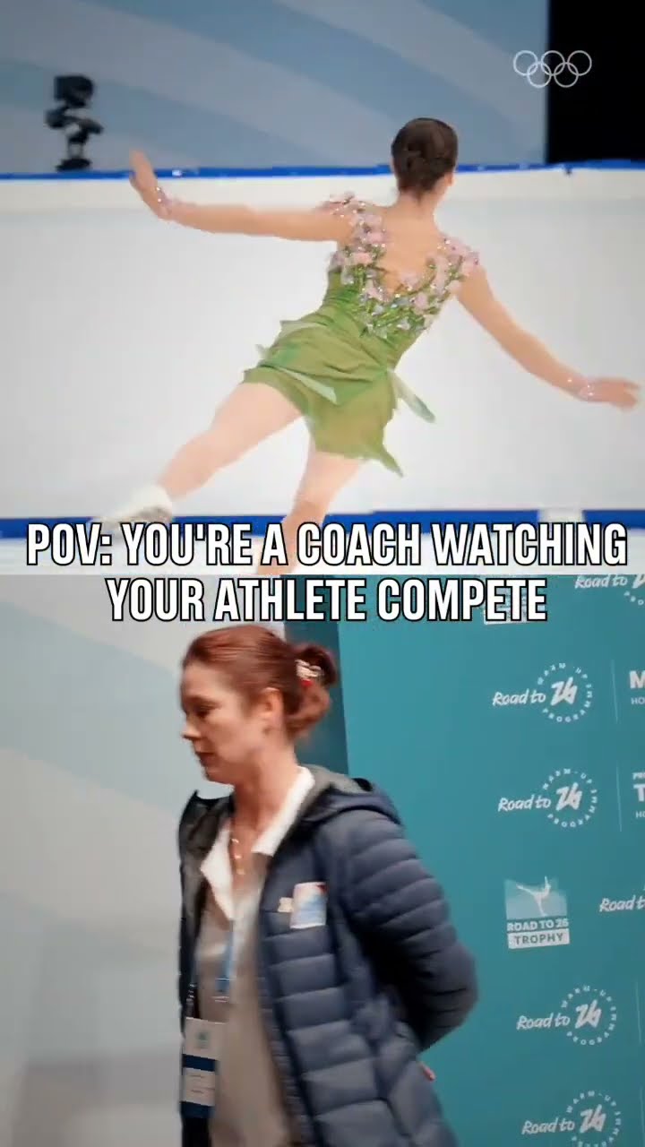 Figure skating coaches don’t just watch the performance, they live it. ?