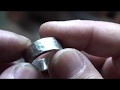 How to make a Hammered  pure platinum Ring　純プラチナ　メンズリング　槌目仕上げ