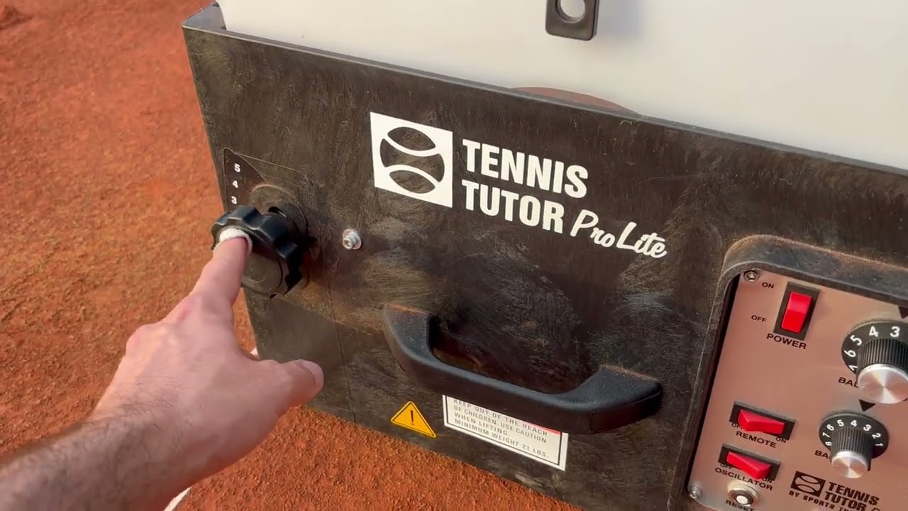 Tennis Tutor ProLite tennis ball machine review - YouTube