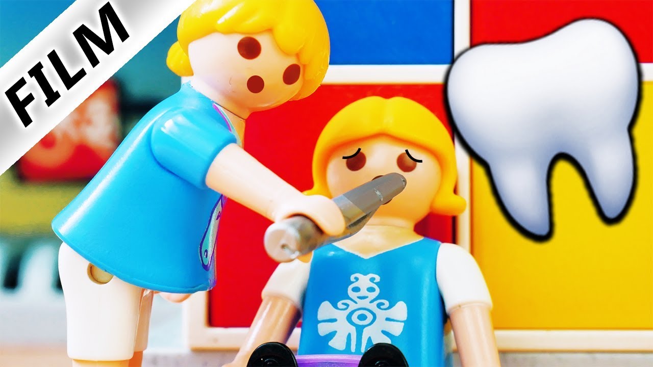 Playmobil Film deutsch HANNAH ALS ZAHNÄRZTIN IN DER SCHULE Pia hat Zahnweh Kinderserie Familie Vogel