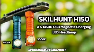 SKILHUNT H150 - AA / 14500 USB Magnetic Charging LED Headlamp