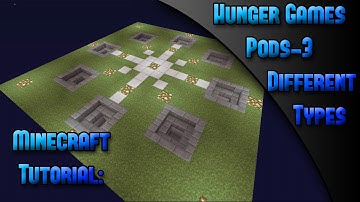 Minecraft Xbox 360 & PS3 Tutorial:Hunger Games Pods-3 Different Styles