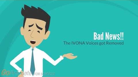 IVONA voices got removed!