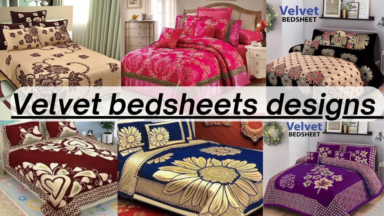velvet bedsheet haul & Wedding velvet bedsheets designs & meesho