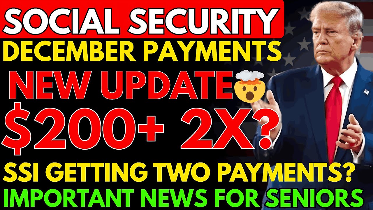 Обновление социального обеспечения за декабрь 2025 г.: новые даты выплат, двойной депозит SSI и л...