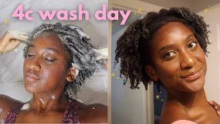 4c Wash Day after Protective Style | Defined Curls w/Reverse Styling