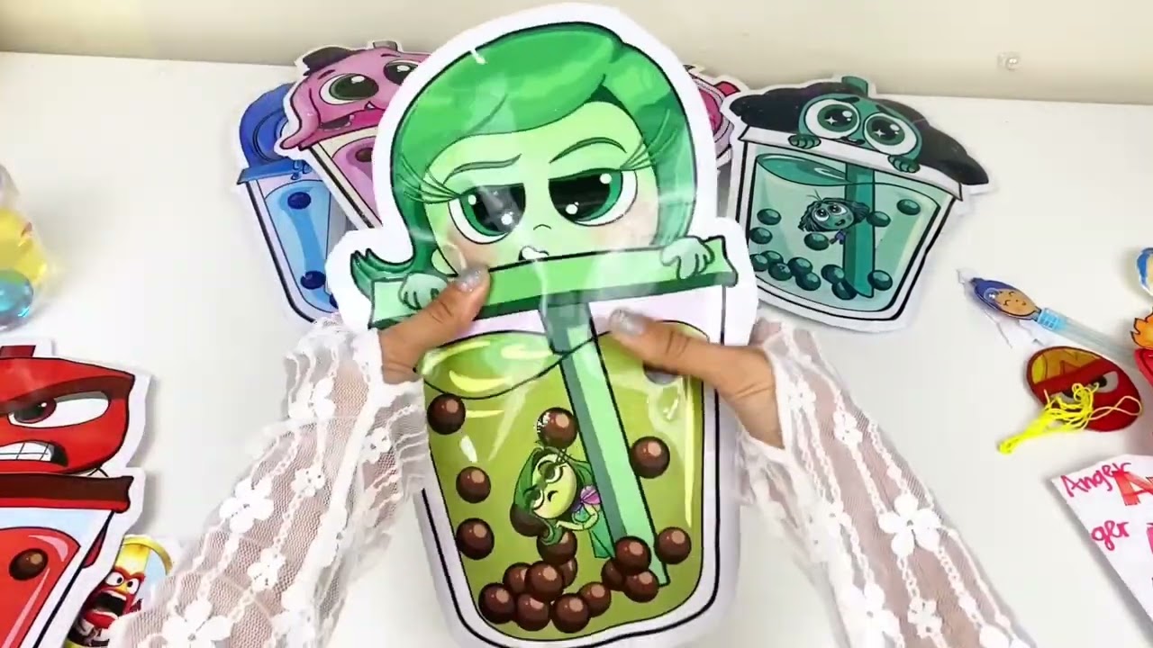 🌸Paper DIY🌸 NEW BLIND BAGS INSIDE OUT 2 milk tea Unboxing  How to make inside out blind bag