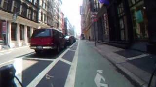 Bike Ride on the Grand Street Bike Lane