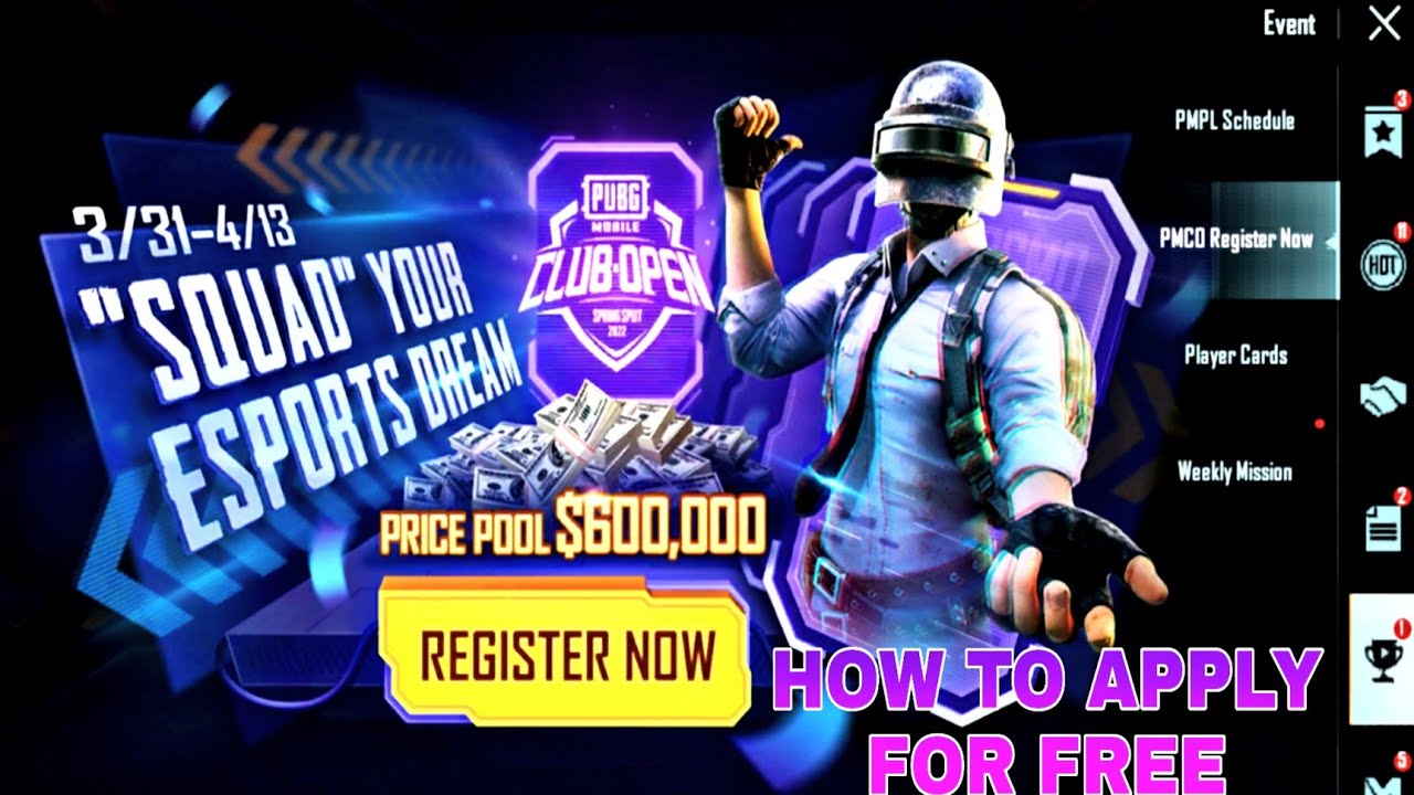 How To Apply PMCO 2022 Tournament Pubg Mobile | Full Detail