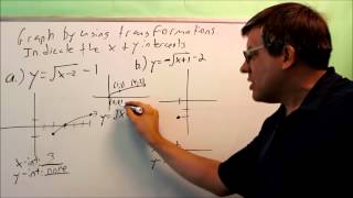 Graphing Using Transformations (Square Root)