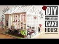 DIY Miniature Cake House in a Green House Kit with Music and Light