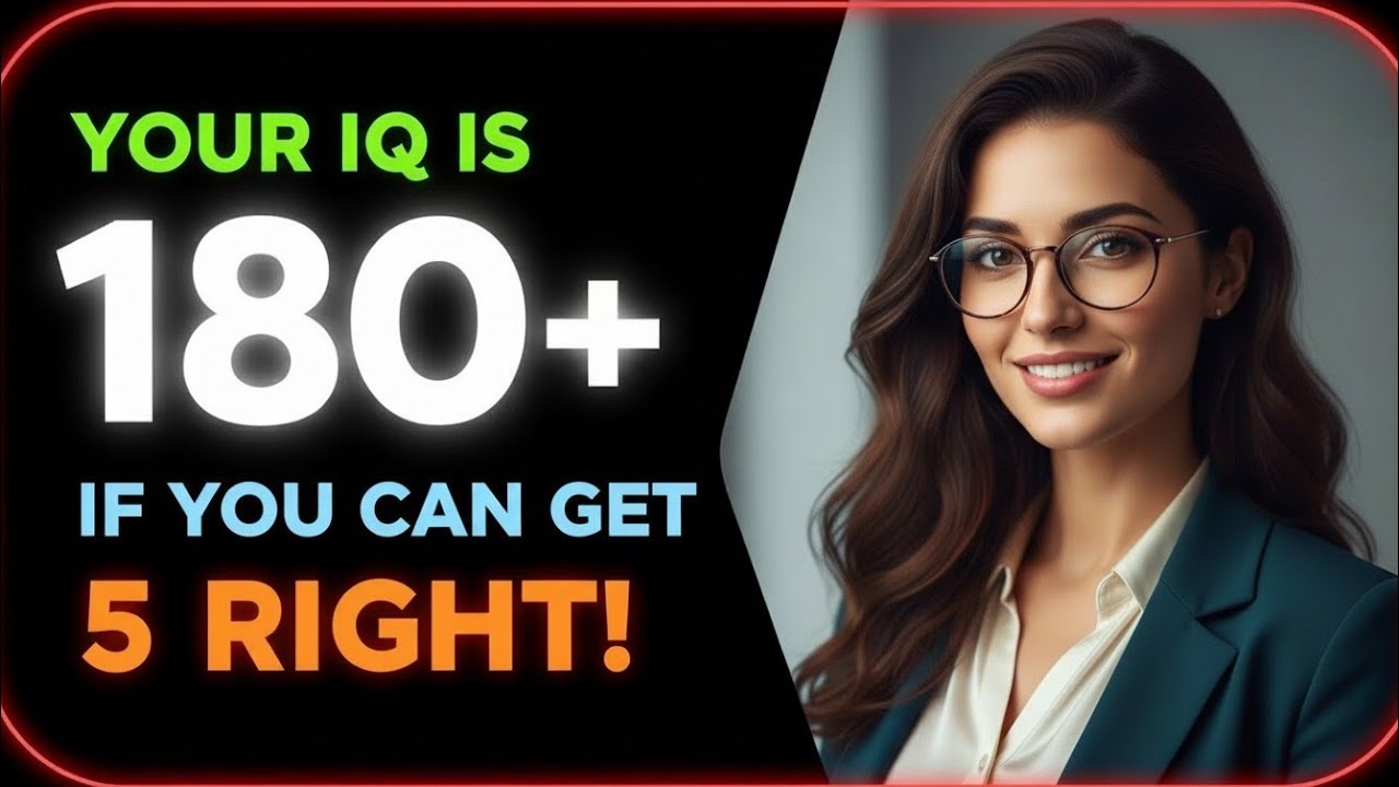IQ 180+ Challenge 🧠 Only 1% Can Get 5/5 Right! (Are You a Genius ...