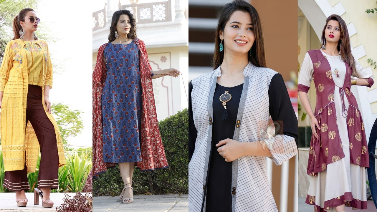 30+ Awesome Kurtis with Shrug (Long & Short) Latest Designs YouTube