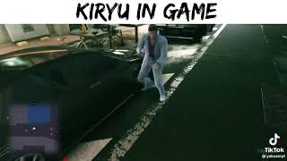 Kiryu in cutscenes vs game