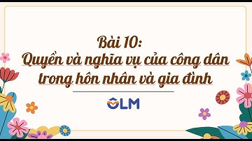 Quyền và nghĩa vụ của công dân trong hôn nhân và gia đình - Ôn thi THPTQG - môn GDKTPL [OLM. VN]