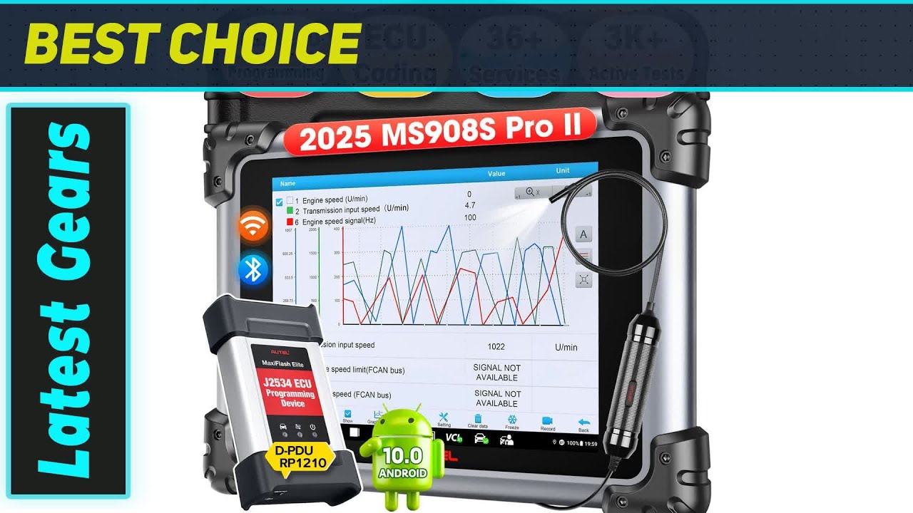 Сканер Autel MaxiSYS MS908S PRO II с лучшим программированием ЭБУ и более 3000 тестов