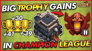 BIG TROPHY OFFERS IN CHAMPION LEAGUE 2 | Trophy Push - Town Hall 9