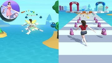 Girl Runner 3D All Levels Gameplay Walkthrough Android,IOS New Update Levels  1-2