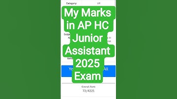 My Marks in AP Highcourt Junior Assistant Exam 2025 . #aphighcourt #aphighcourtjobs