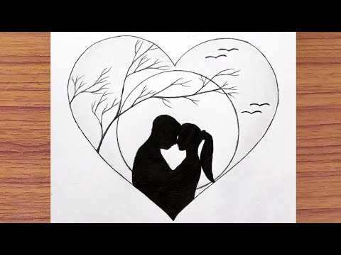 Valentine's Day Drawing // How to Draw a Romantic Couple Step by Step  Pencil Sketch | Drawing sketches, Valentines day drawing, Romantic couples