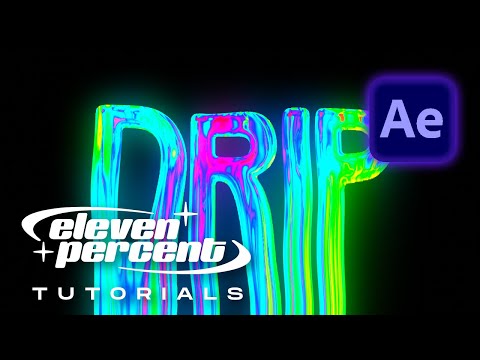 How to Make Dripping Chrome Text Glow Effect | After Effects Tutorial
