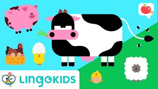 幼児向けの家畜 🐮🐷 語彙、歌、ゲーム |リンゴキッド screenshot 1