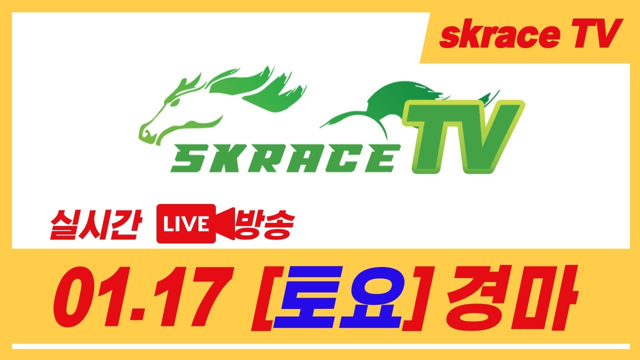 [skrace TV] 26년 1월 17일 서울  토요일 실시간 경마 해설방송 / 경마방송 / 경마전문위원 / LIVE