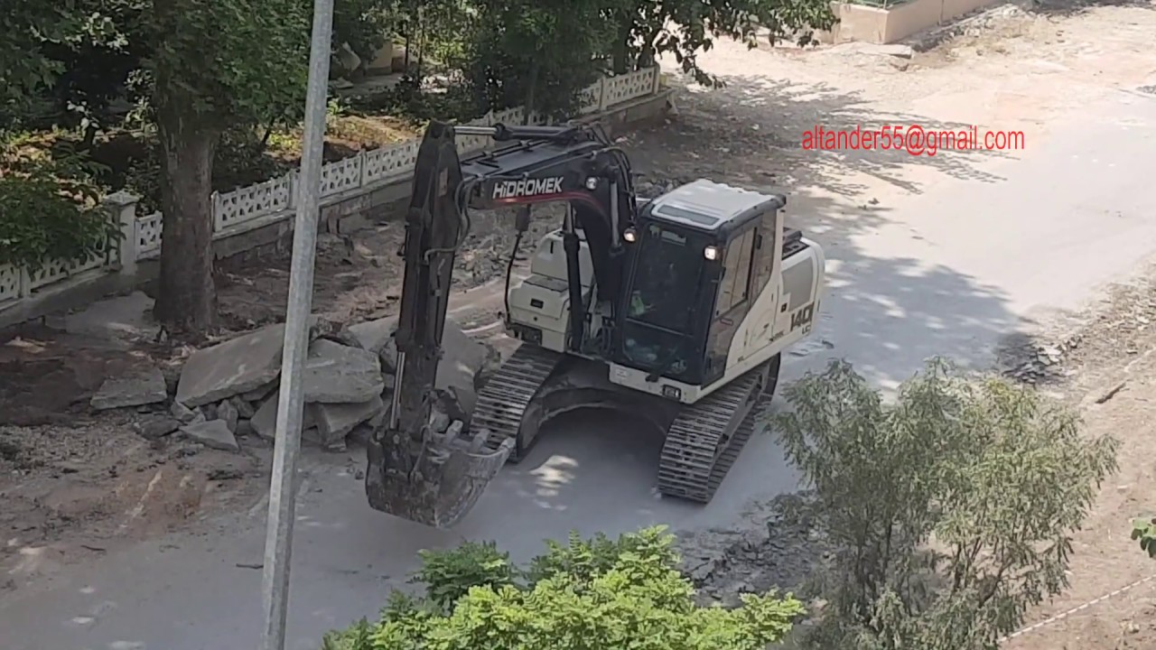 excavator operator road excavation working Fastest Climbing Excavator Driving YouTube