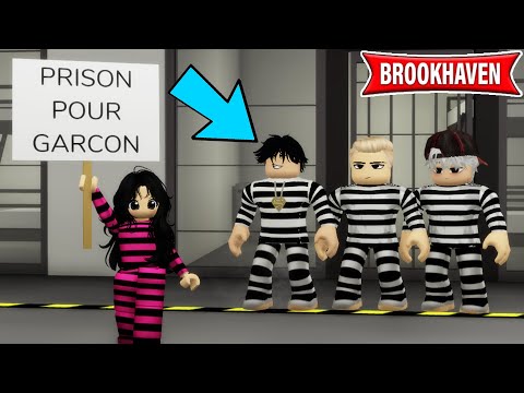JE SUIS LA SEULE FILLE DANS UNE PRISON DE GARÇONS SUR BROOKHAVEN ROBLOX !
