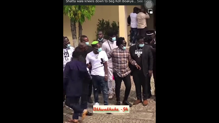 Shatta wale  kneels and beg  IGP Kofi Boakye
