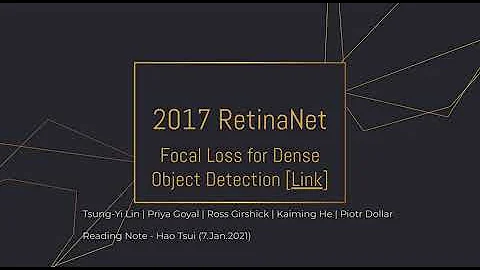 2017 RetinaNet paper summary